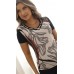 034435  Blusa Manga Curta Ramany Sublimada